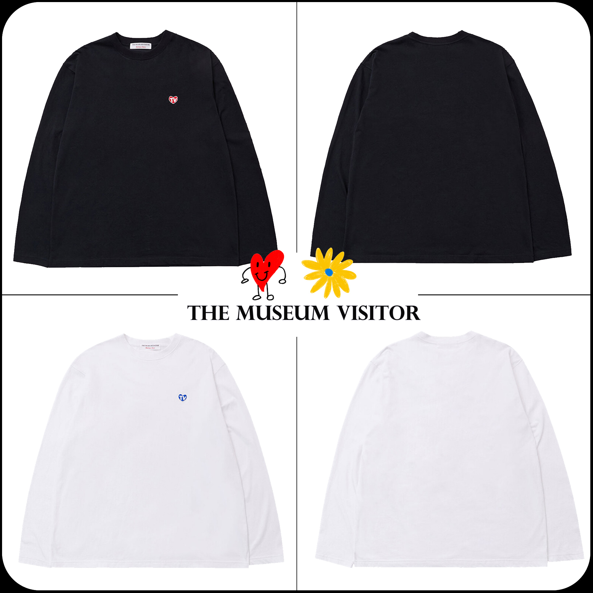 [THE MUSEUM VISITOR]★TV HEART LOGO LONG SLEEVE
