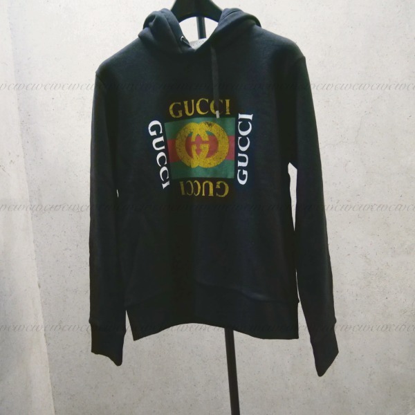 【国内即発】GUCCI コットンスウェットフード付パーカー 454585 国内即発】GUCCI コットンスウェットフード付パーカー 454585