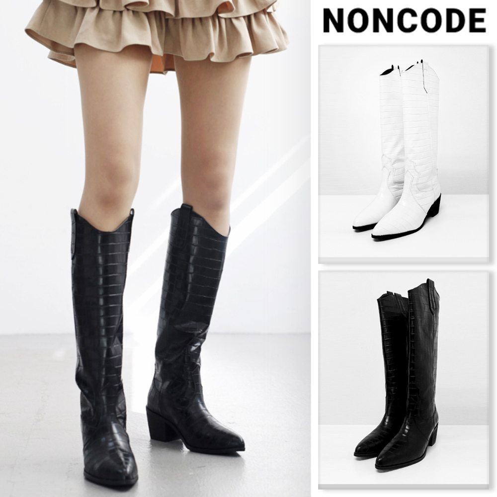 【NONCODE】Nouha Crocodile Long Boots