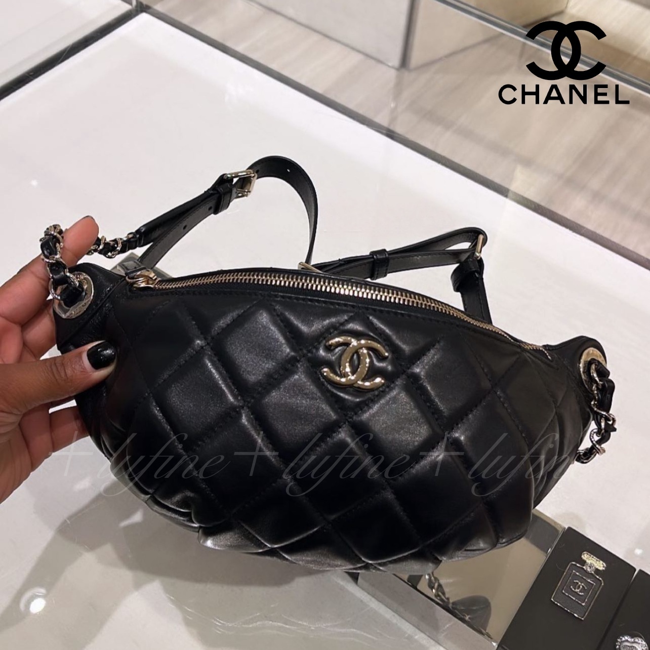 【ベルトの長さ調節可能！斜めがけも♪】CHANEL ウエスト バッグ