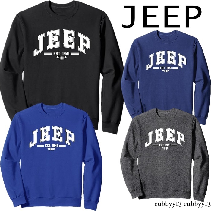 【人気急上昇のあのJEEP】JEEP Collegiate スウェットシャツ