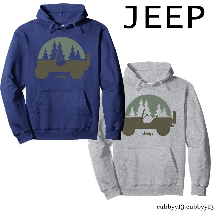【人気急上昇のあのJEEP】JEEP Willys Trees Pullover フーディ