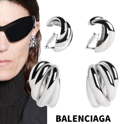 【BALENCIAGA】サトゥルヌ イヤリング レディース シルバー