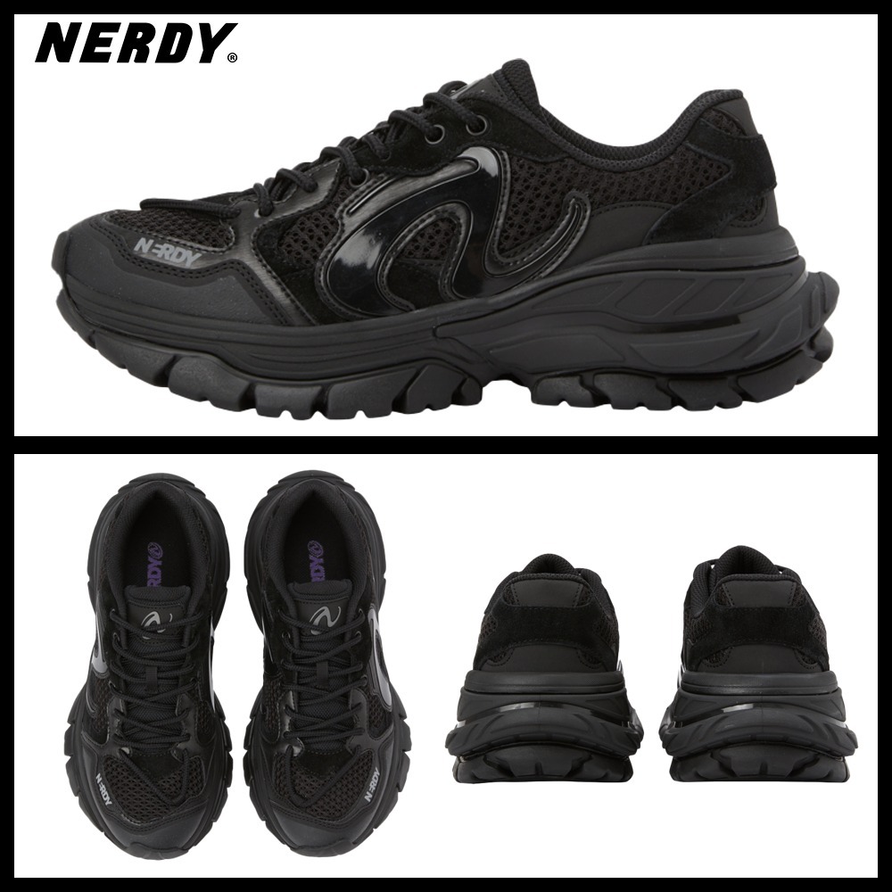 ★NERDY★Runner High Black★6cm背の高さ効果★