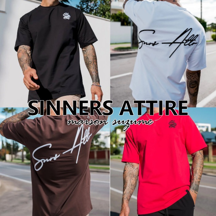 【SINNERS ATTIRE】SCRIPT CORE☆バック刺繍 Tシャツ