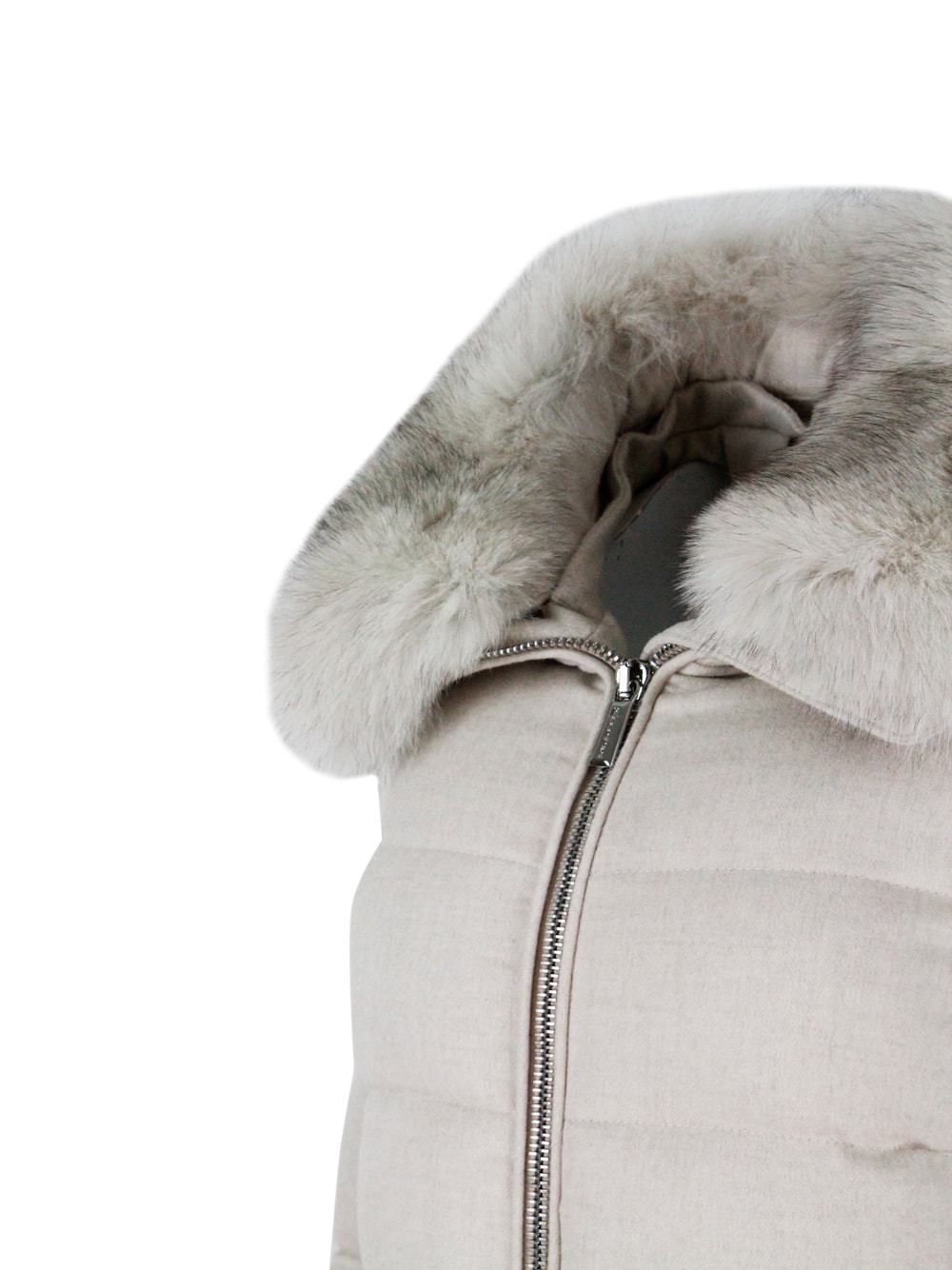 MOORER ダウンコート DORADO-FUR-LS9 real fox-fur