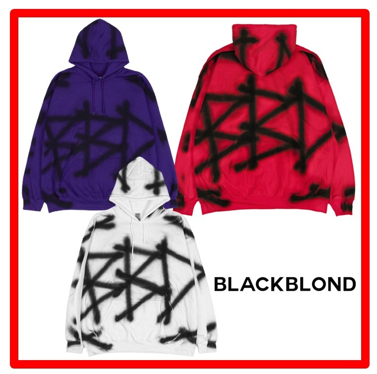 ★【BLACKBLOND】★BBD Sprayed Custom Hoodie Gildan Ve.r.★