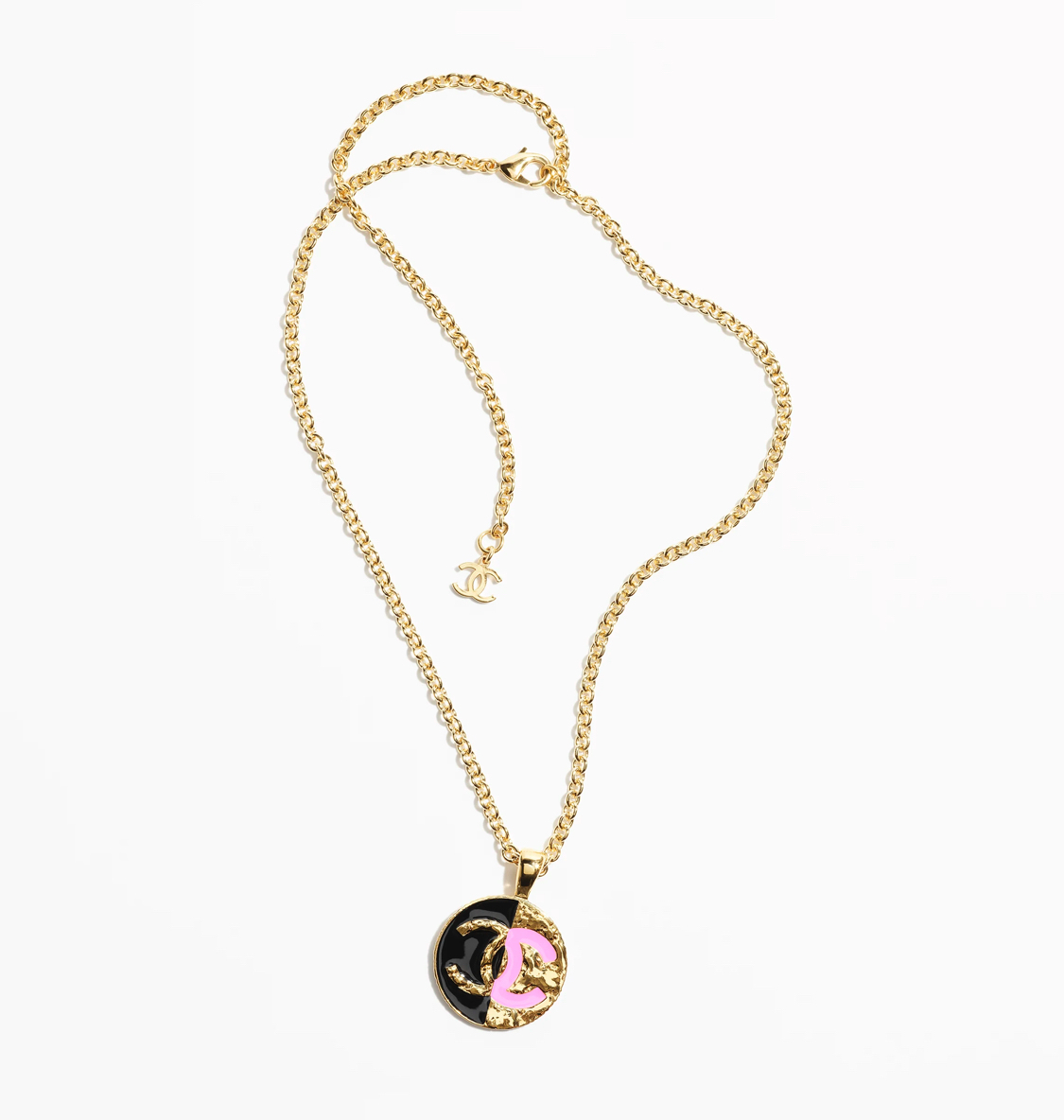 CHANEL 2023/24クルーズ ネックレス cc ロゴ ギフト 直営店 黒