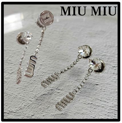 ★送料・関税込★MIU MIU★クリスタル ピアス★