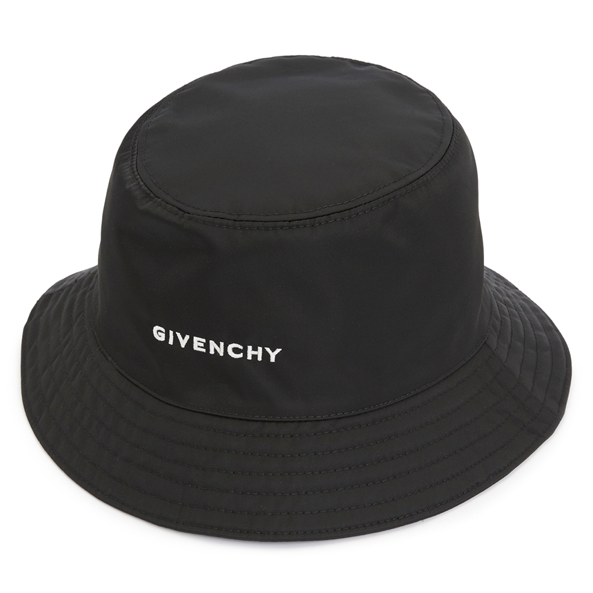 GIVENCHY 23SS ロゴ刺繍 バケットハット_BLACK