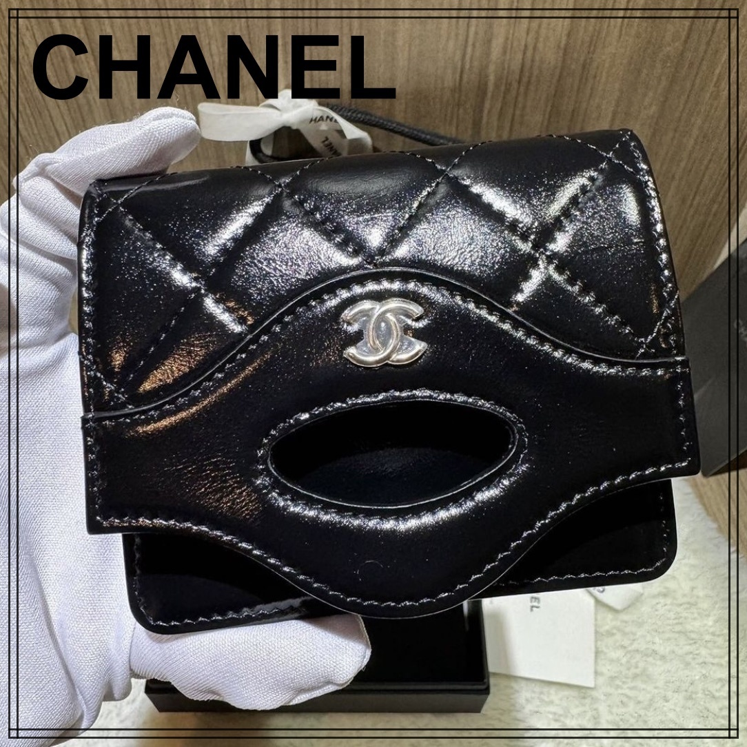 上品デザイン【CHANEL】フラップウォレット ミニ財布 ２４C