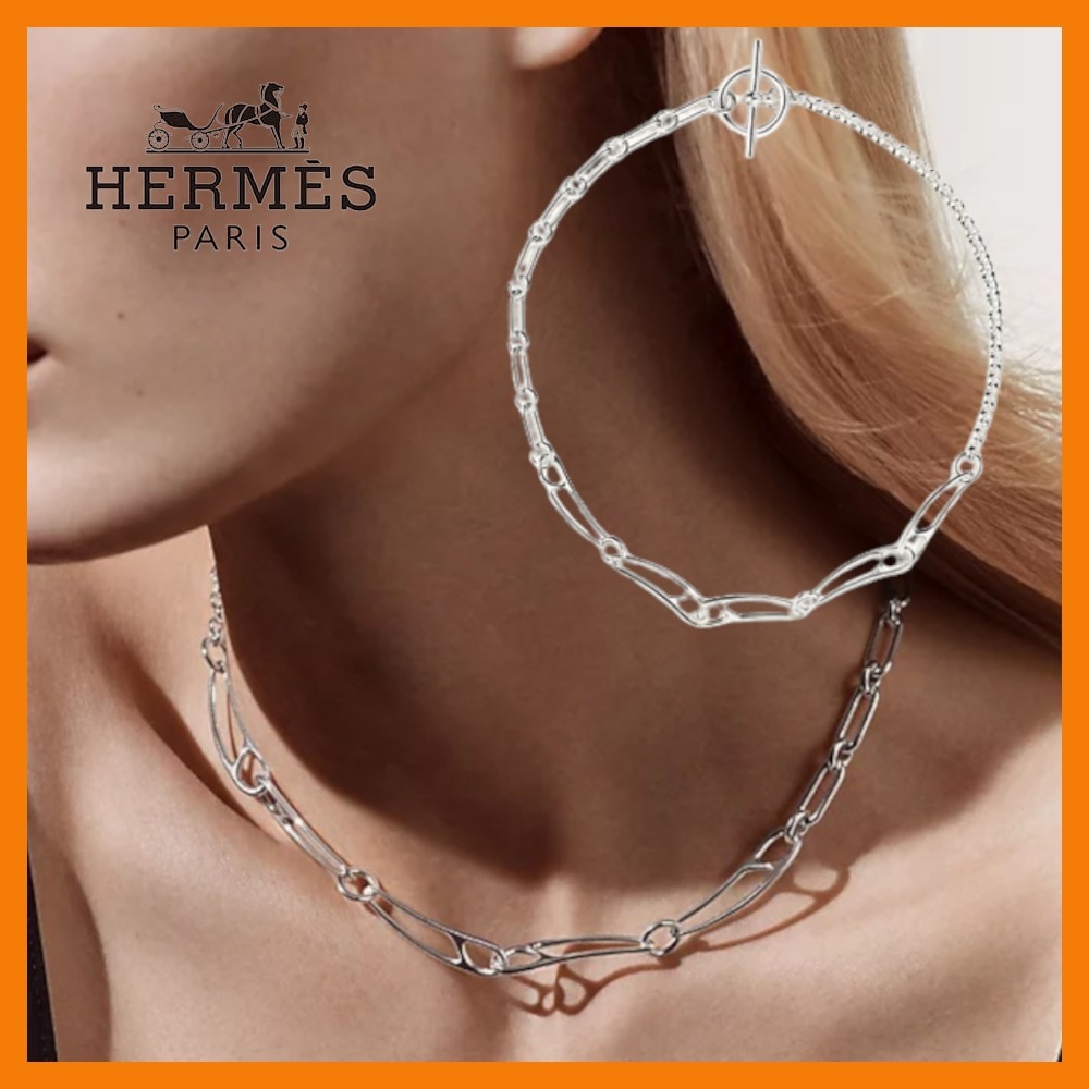 【大人可愛い首元を演出♪】HERMES★Chaine d'ancre Punk