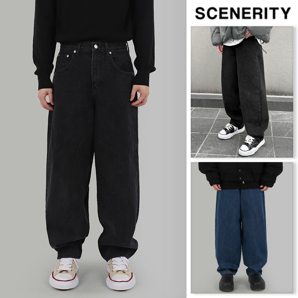 【SCENERITY】Roddy denim balloon jeans