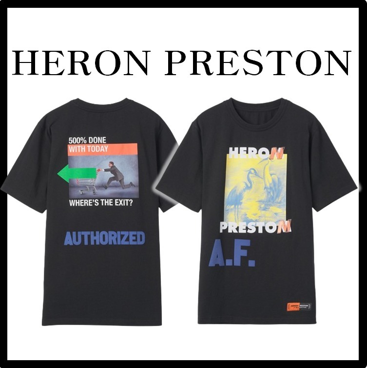 関税込★Heron Preston★OS A.F. AUTHORIZED SHORTSLEEVE TSHIRT