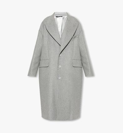 Dolce & Gabbana シングルブレスト コート ブラックのウィメンズ シングルブレストロングコート タキシード