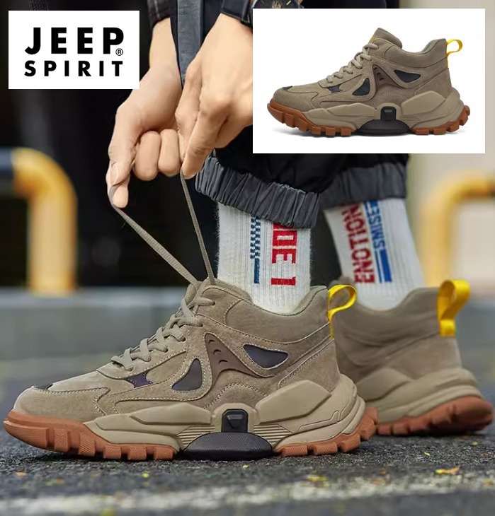 送料関税込み[JEEP]本革スニーカー★日本未入荷★大人気★新作★