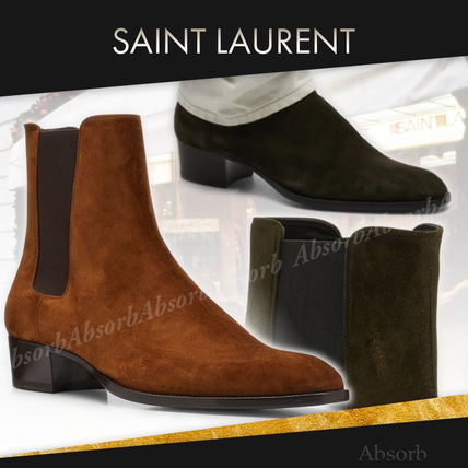 Saint Laurent More Boots Suede Plain Chelsea Boots Boots