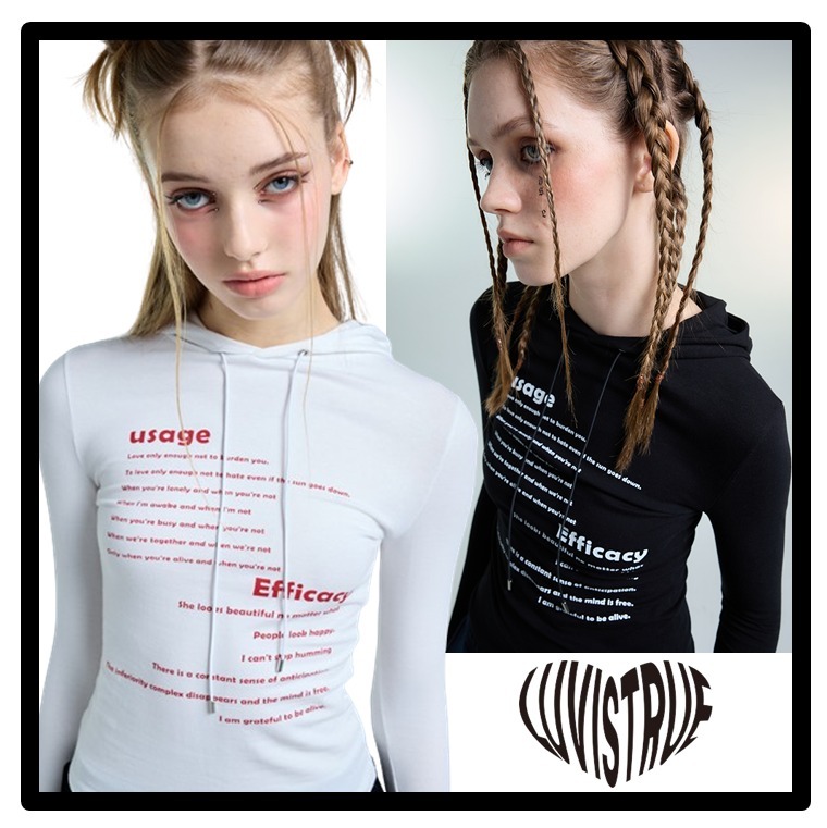 ★送料・関税込★LUV IS TRUE★LUV IS TRUE AM LONG HOOD TEE★