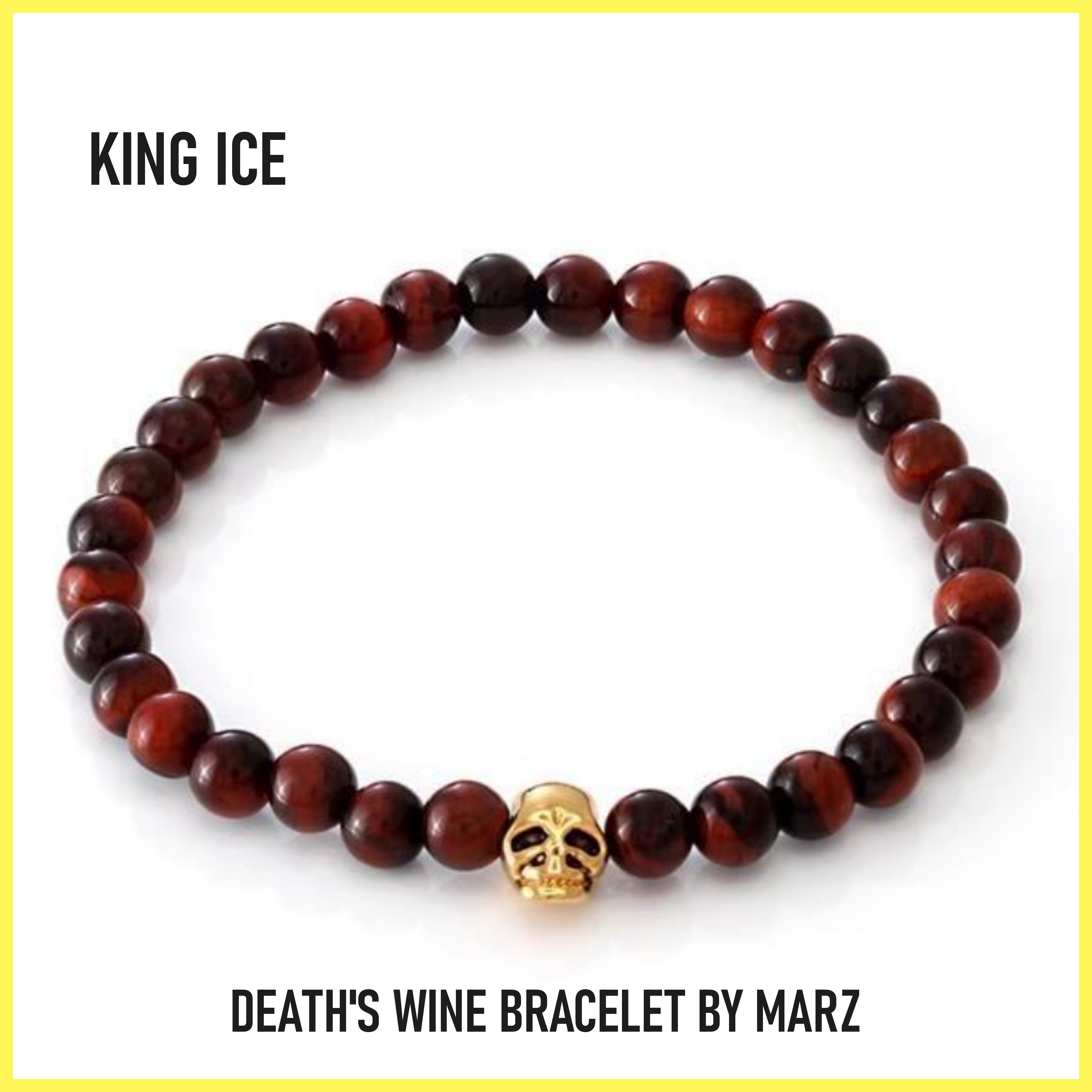 送料関税込【King Ice】DEATH'S WINE BRACELET BY MARZ☆国内発
