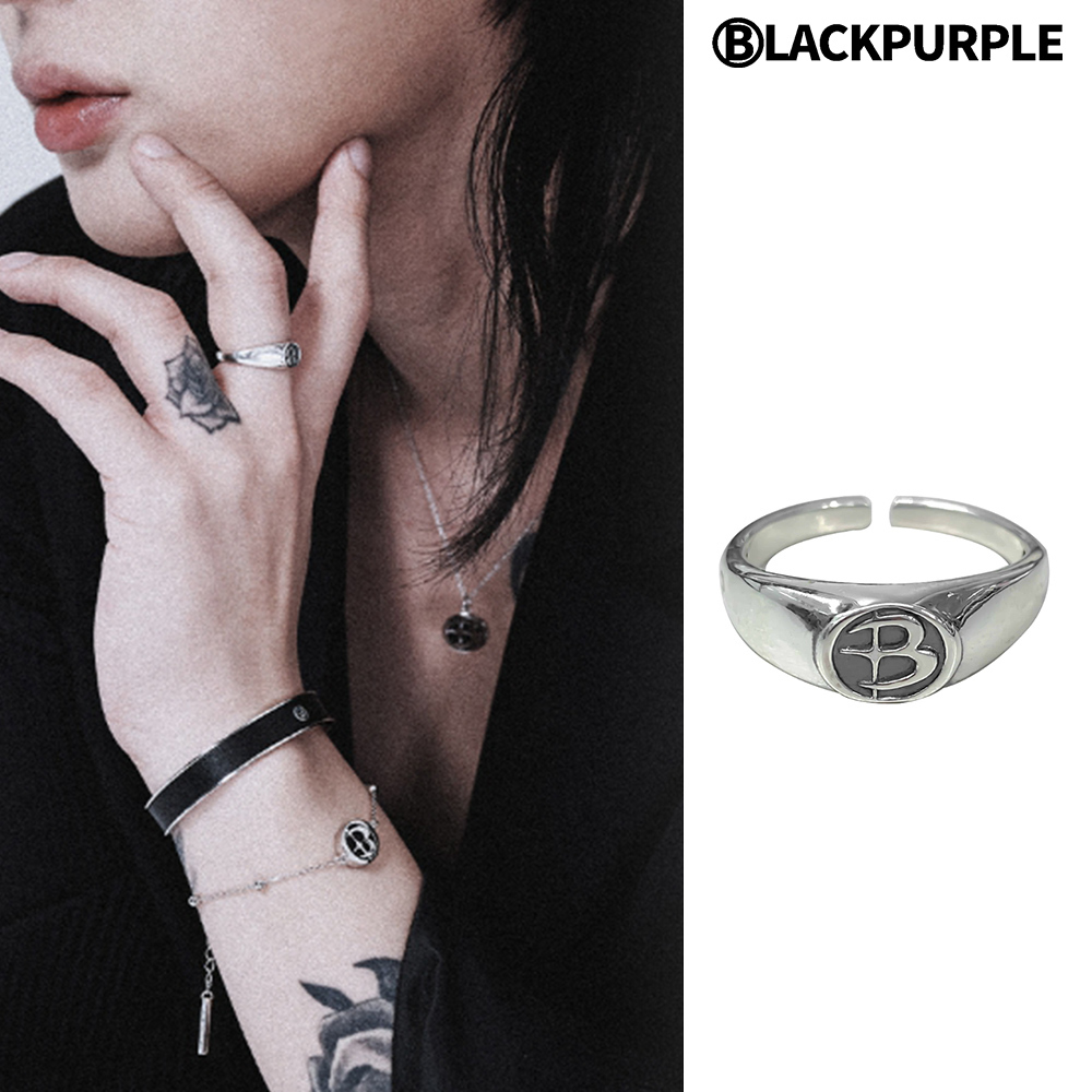 【BLACKPURPLE】23FW★ [silver925]Signity grain ring
