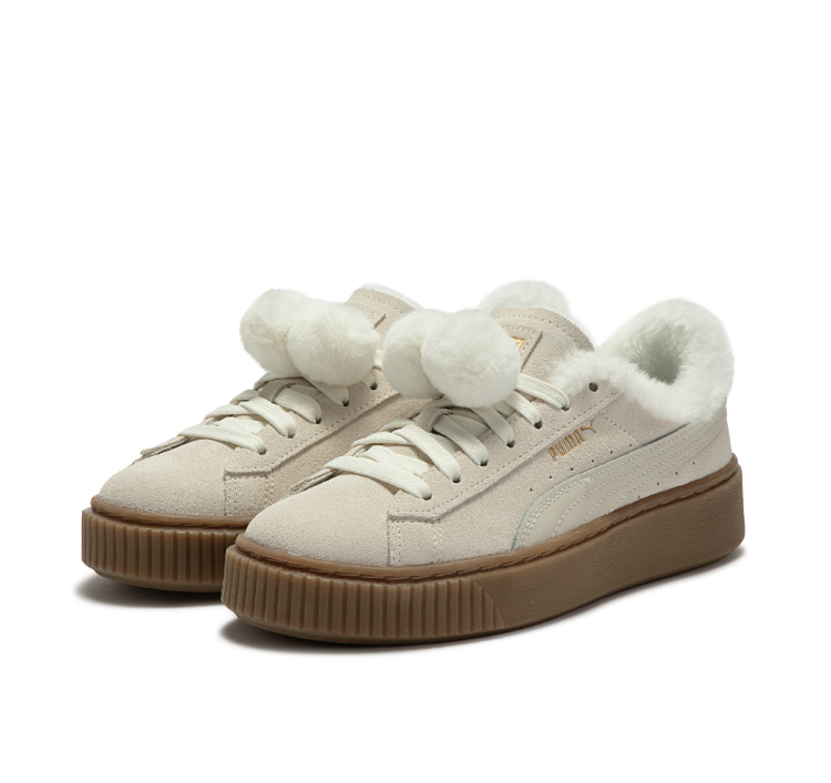【PUMA】Suede Platform Core Double Fur スエード スニーカー