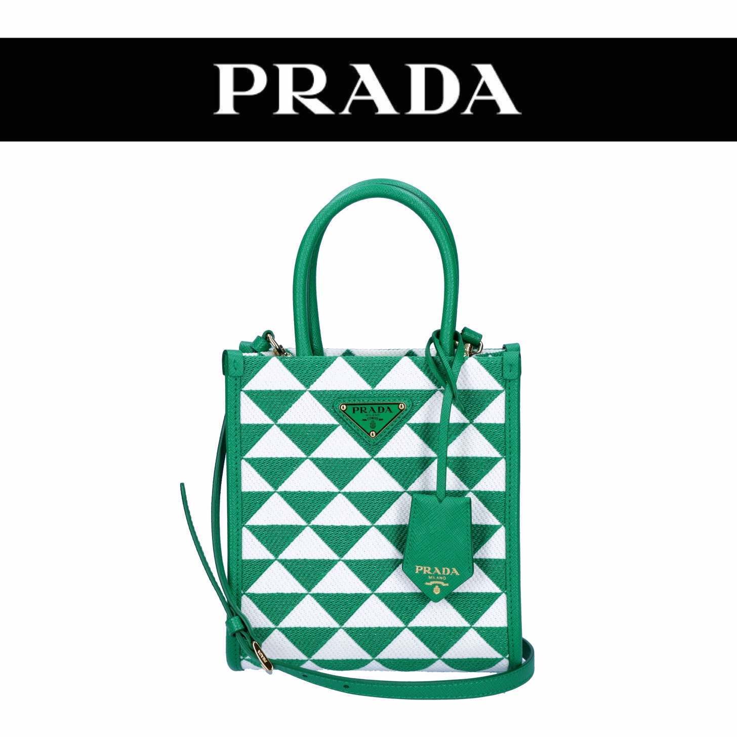 ★PRADA ★ TRIANGOLO JACQU 2WAY ミニトートバッグ