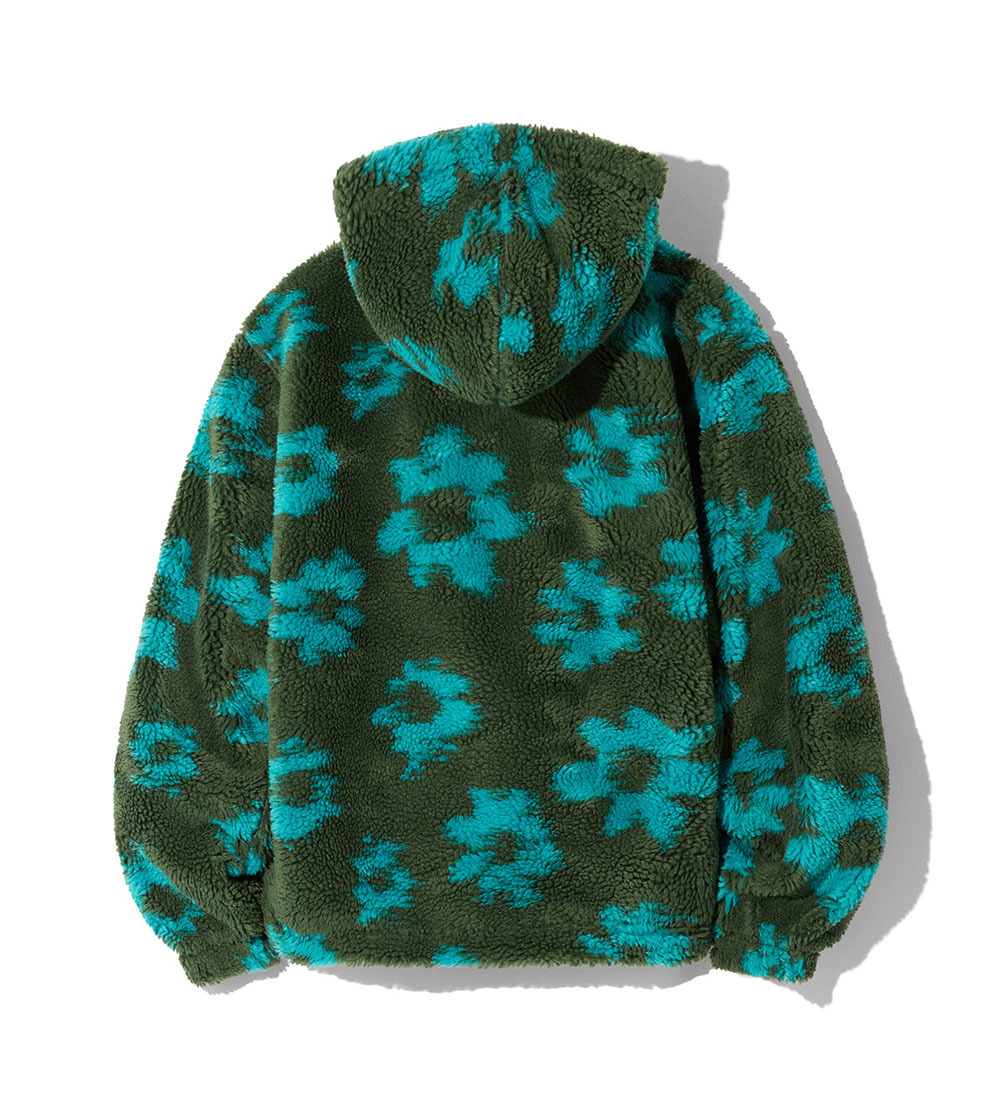 ★コードグラフィー★FLEECE FLOWER PATTERN HOODED ZIP-UP★ ☆コードグラフィー☆FLEECE FLOWER PATTERN HOODED ZIP-UP☆