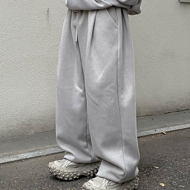スウェットパンツ HUECLOSET (set-up) PIGMENT WIDE SWEAT PANTS (5colors) BTR497