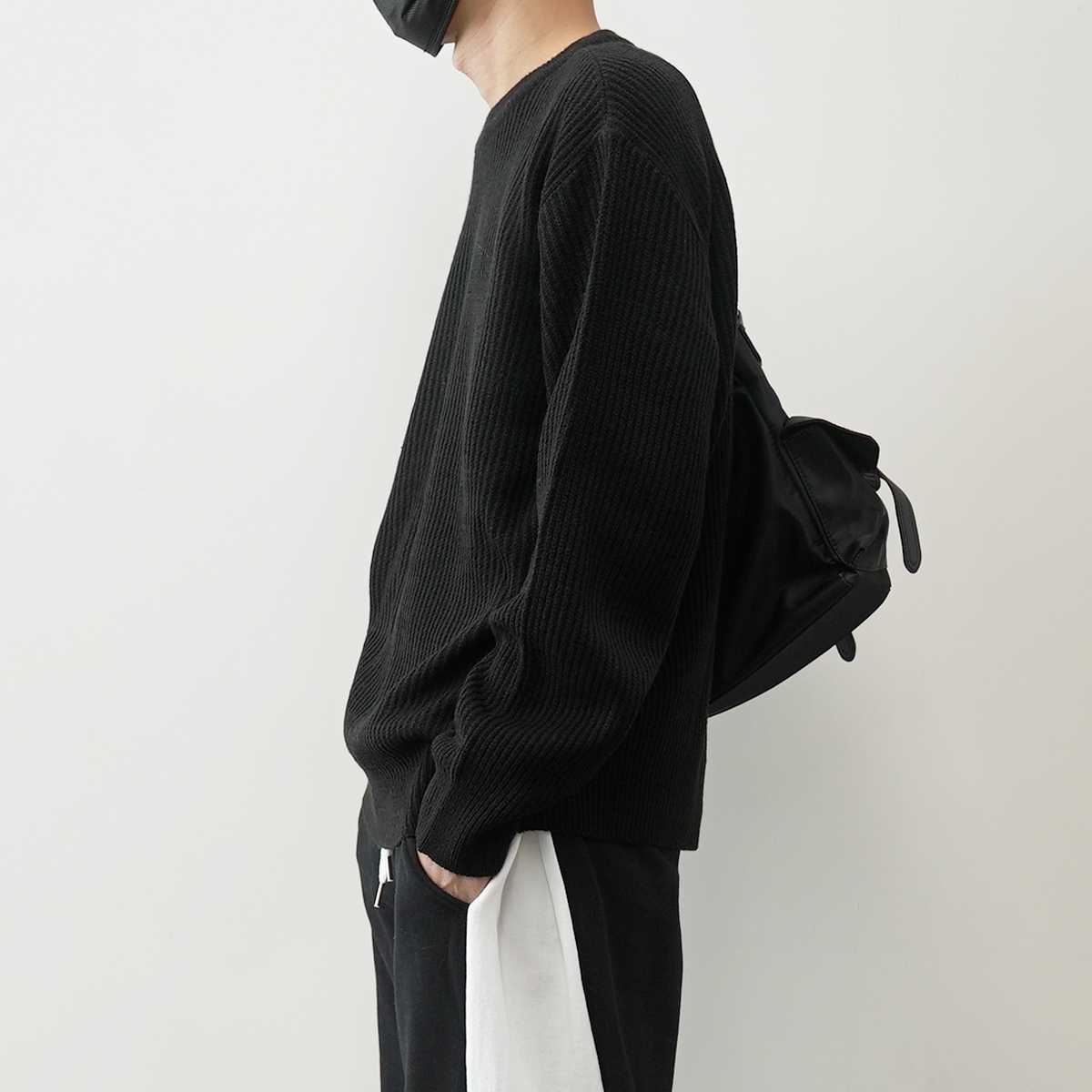 ニット・セーター IONSEOUL Damage Loose Fit Knit JH104 IONSEOUL Simple Daily Knit JH028 (IONSEOUL/ニット・セーター