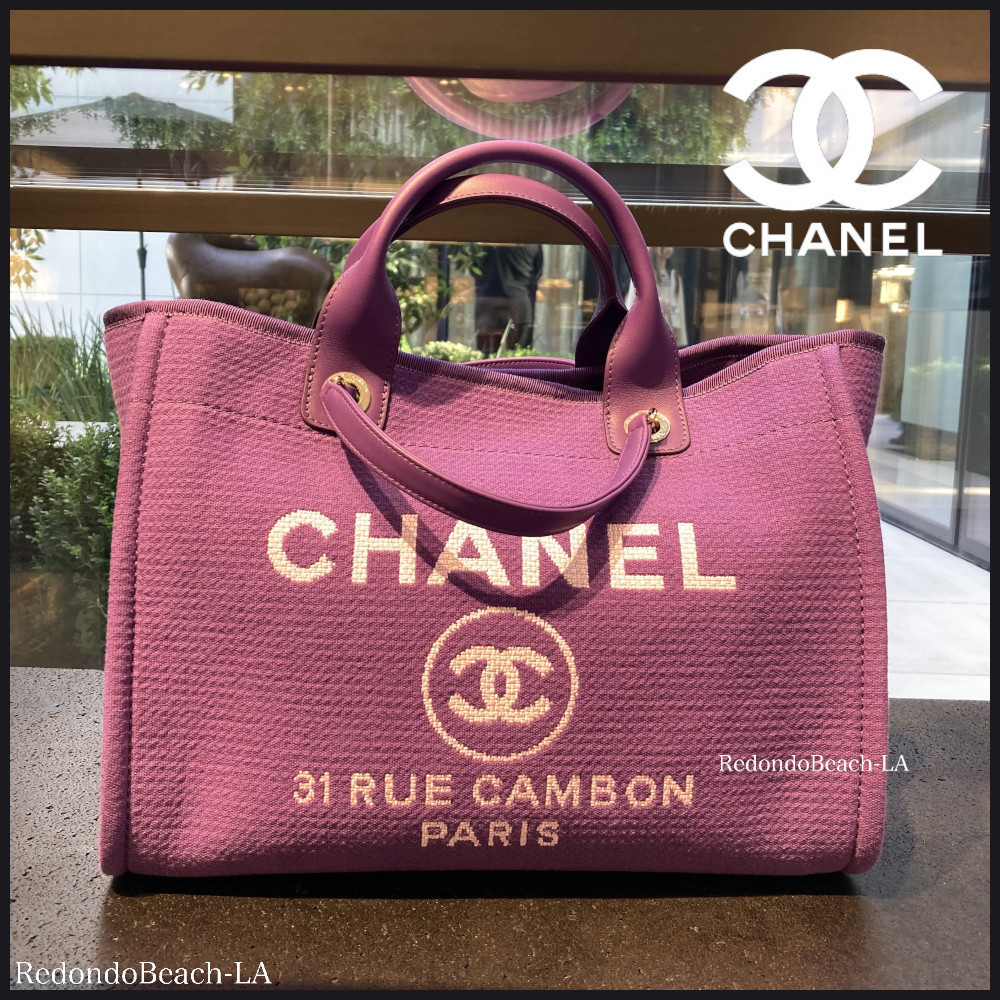 【パープルで上品に決める】CHANEL★ハンドバッグ★ポーチ付き