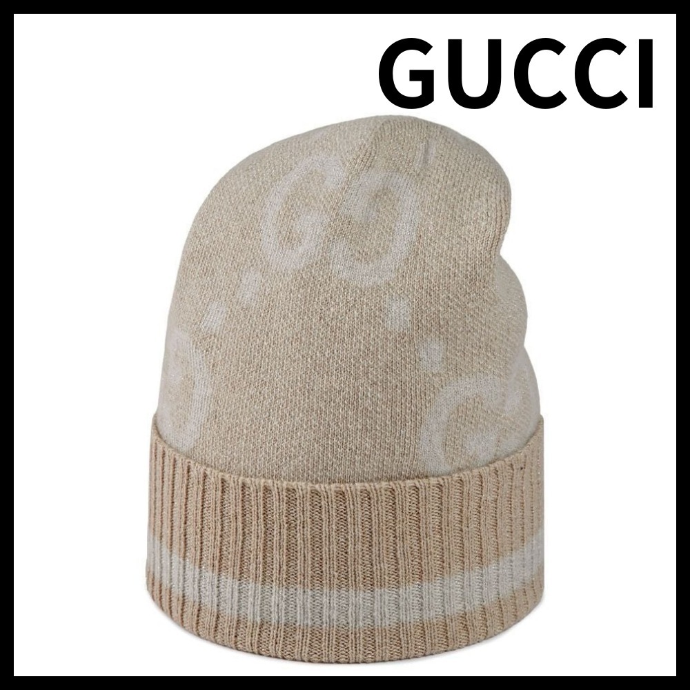 これからの季節に♪【GUCCI】GG カシミア ジャカード キャップ