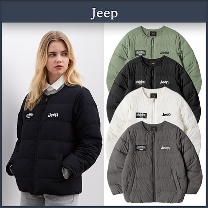 JEEP Down Jackets Unisex Street Style Logo Down Jackets