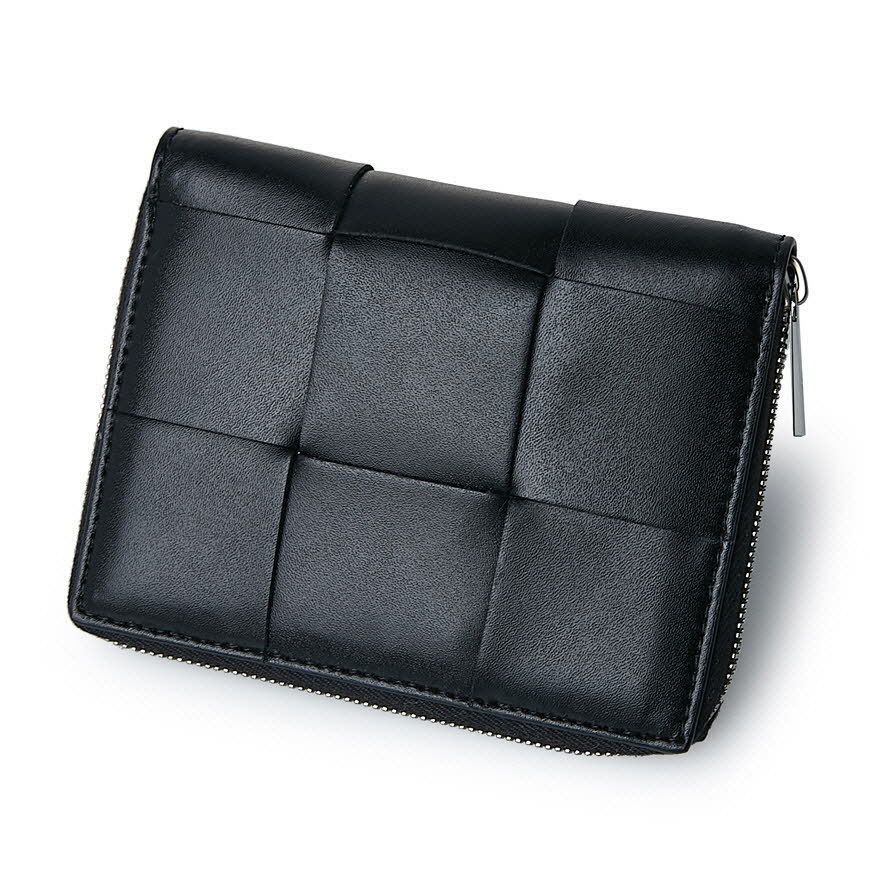 《BOTTEGA VENETA》 649596 VBWD2 8803 INTRECCIATO MINI WALLET