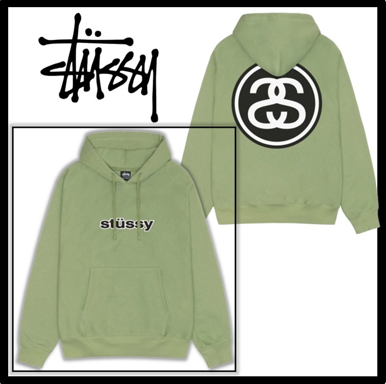 ★関税込★STUSSY★SS-LINK HOODIE★MOSS★