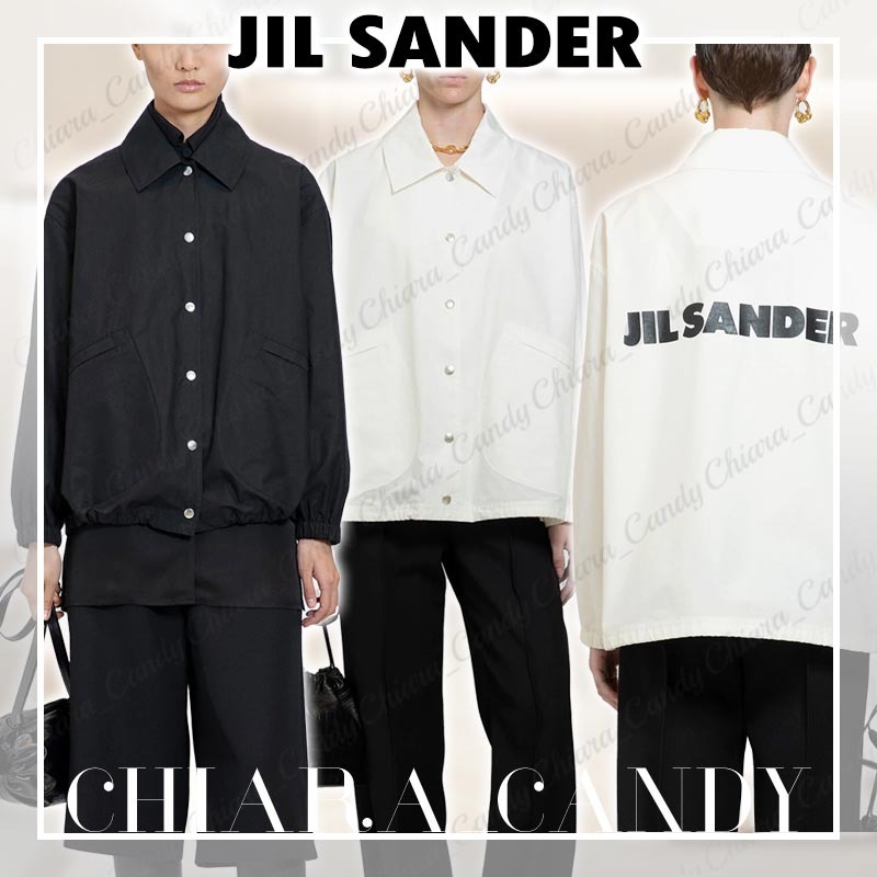 【23AW】JIL SANDER_women / ロゴプリント ブルゾン ジャケット