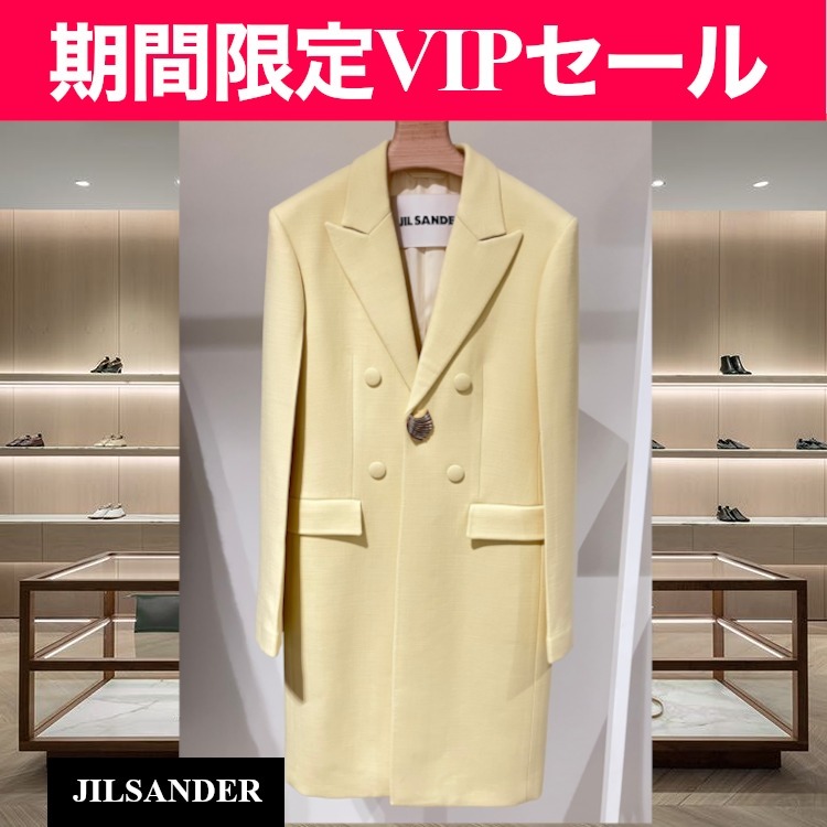 期間限定VIPセール●Jil Sander●イエローロングコート