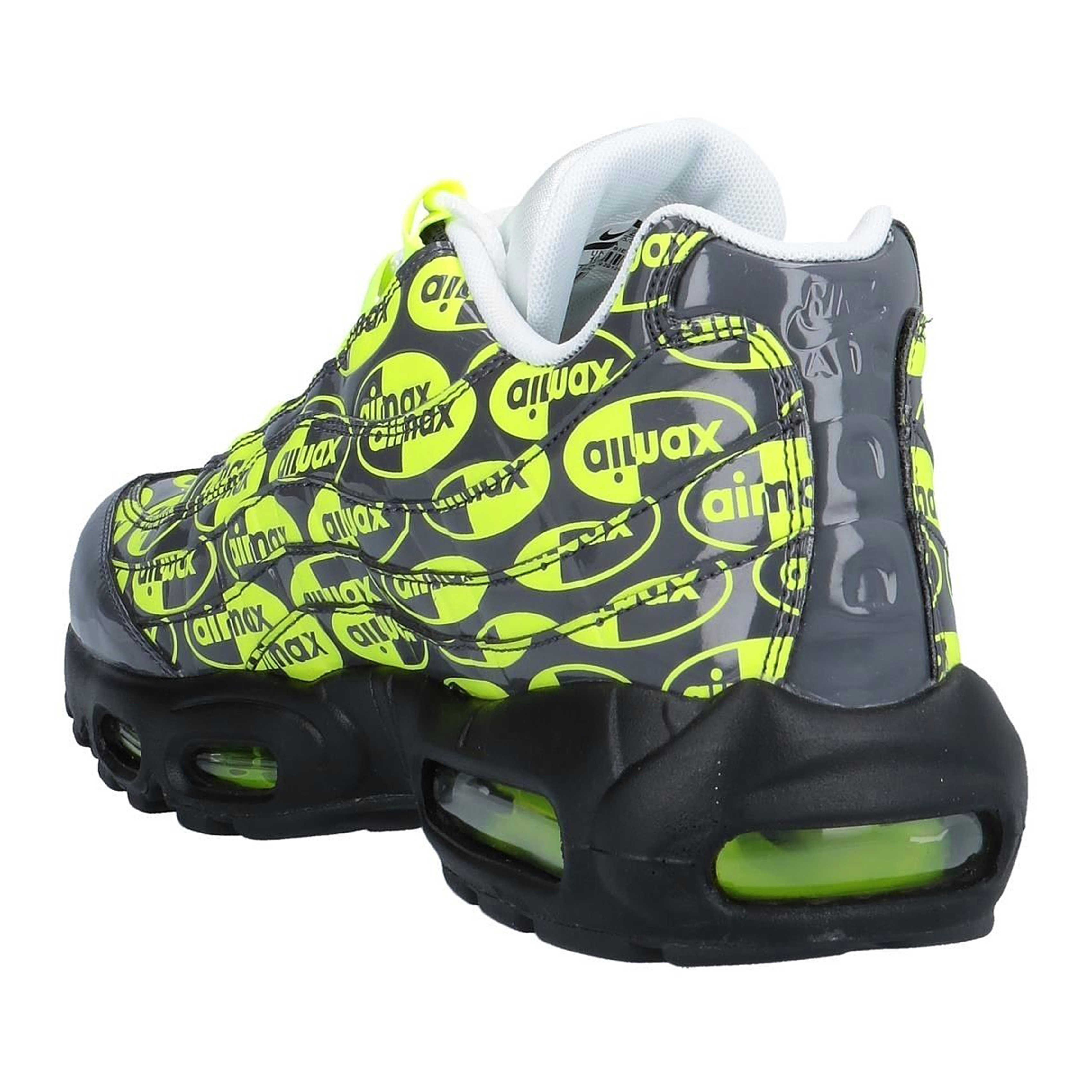 スニーカー NIKE AIR MAX 95 PREMIUM LOGO PACK Nike Air Max 95 QS All Over Logo Pack White Black JDI 538416