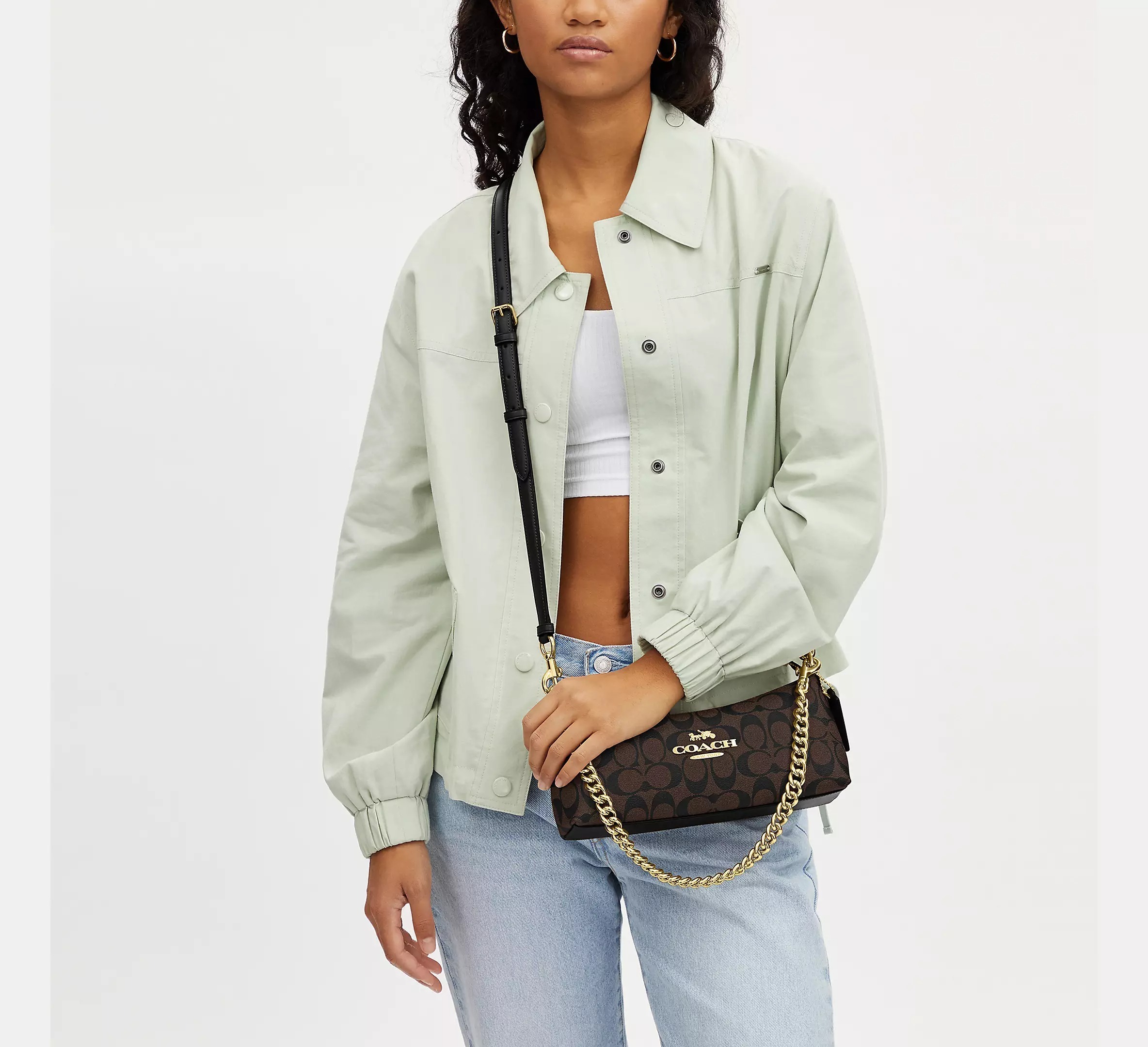 COACH】シャーロット ショルダー バッグ・シグネチャー