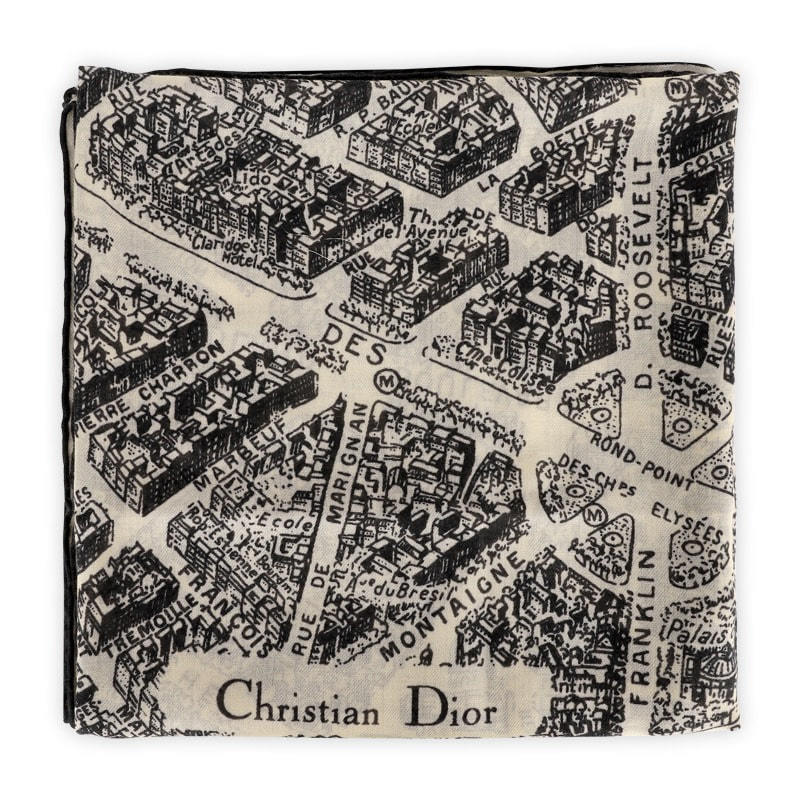 CHRISTIAN DIOR♦PLAN DE PARIS ショール
