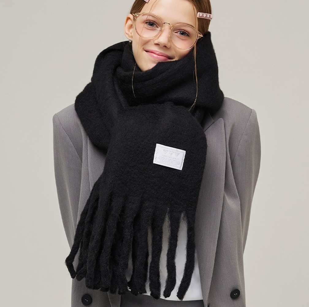 マフラー・ストール [VVV] Basic Big muffler _ BLACK