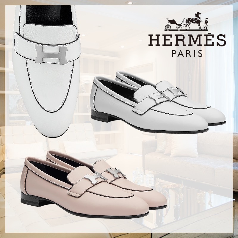 【足元をエレガントに♪】 HERMES 《パリ》モカシン ローファー