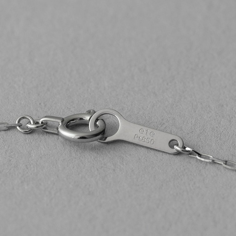 ete ネックレス PT900 レイヤー ダイヤモンド ギフト ★国内発送 ete ネックレス レイヤー PT900 ダイヤモンド 5石 ギフト 国内発
