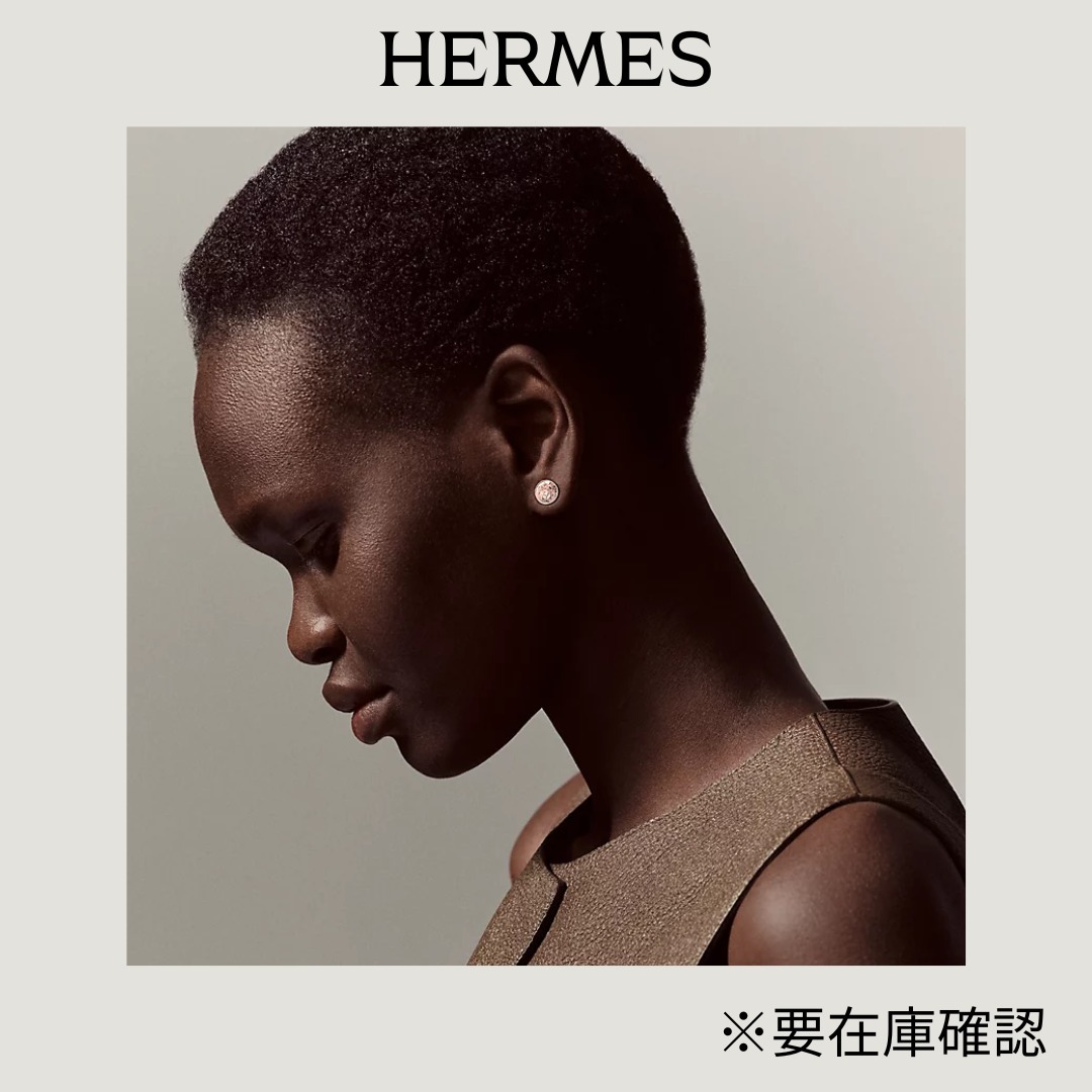 【HERMES】Ex-Libris earrings, very small model