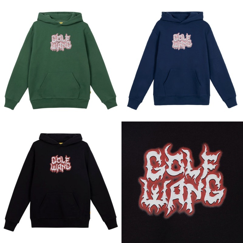 【ユニセックス】GOLF WANG/FEAR ロゴプリント フーディ