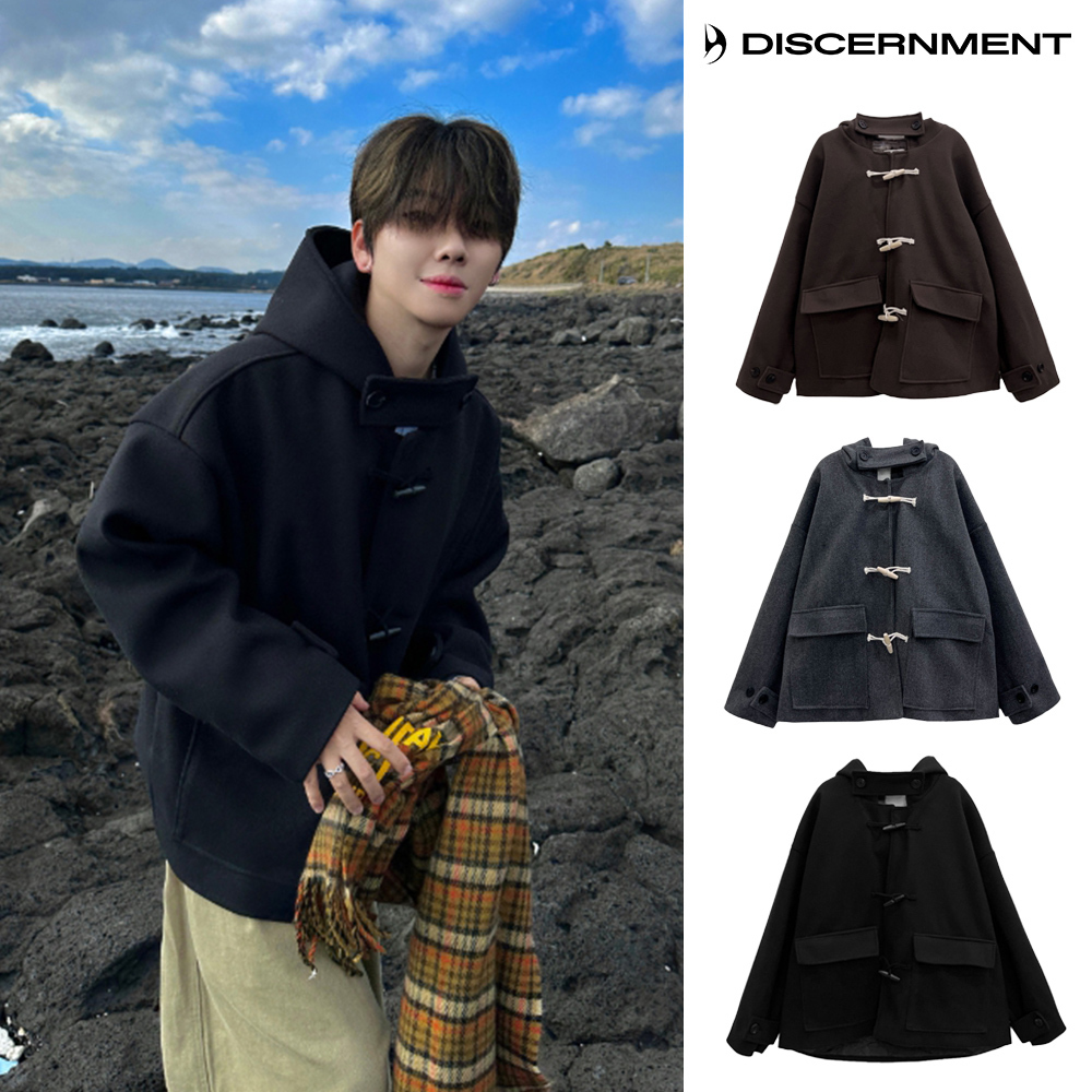 【DISCERNMENT】Norway Hooded Short Duffle Coat