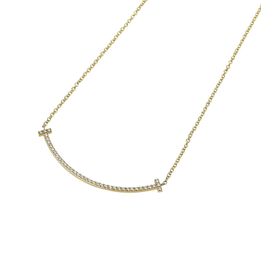 TIFFANY ネックレス Tスマイル スモール 34684456