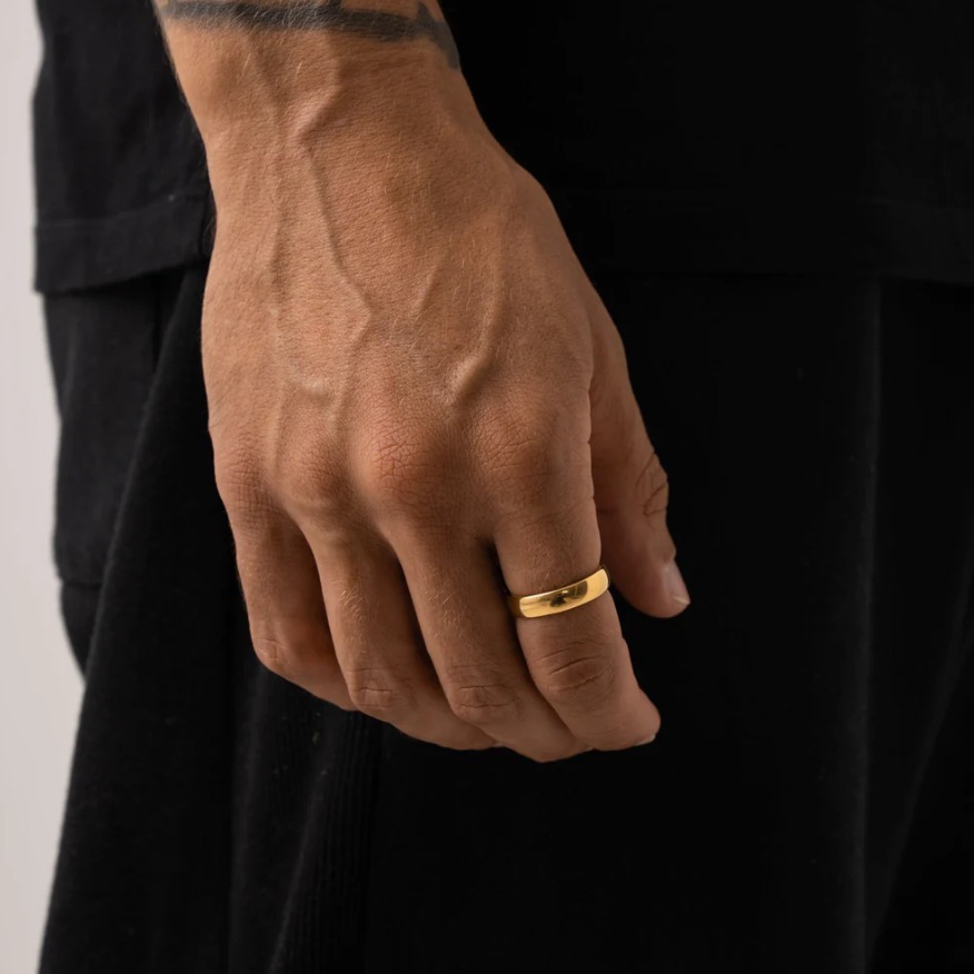 送税込【CRAFTD London】ROUND BAND RING 5mm 指輪 (2色) 国内発