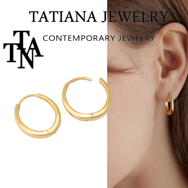 【TATIANA】SHINE HOOP EARRING★ピアス★送料・関税込