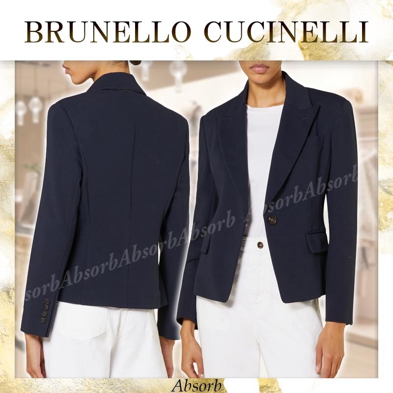 【23AW NEW】BRUNELLO CUCINELLI / ラペルカラー ブレザー