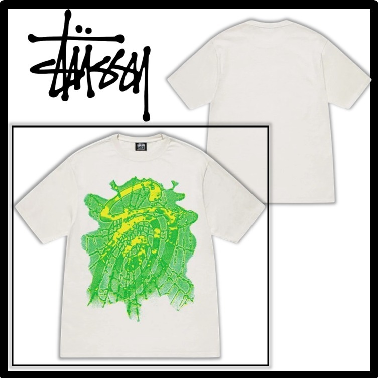 ★関税込★Stussy★Stussy Web Pigment Dyed T-Shirt★Natural